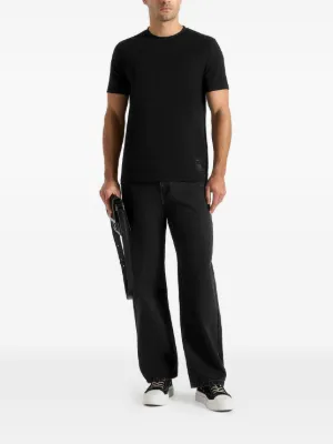 Matteo regular-fit black cotton T-Shirt 3
