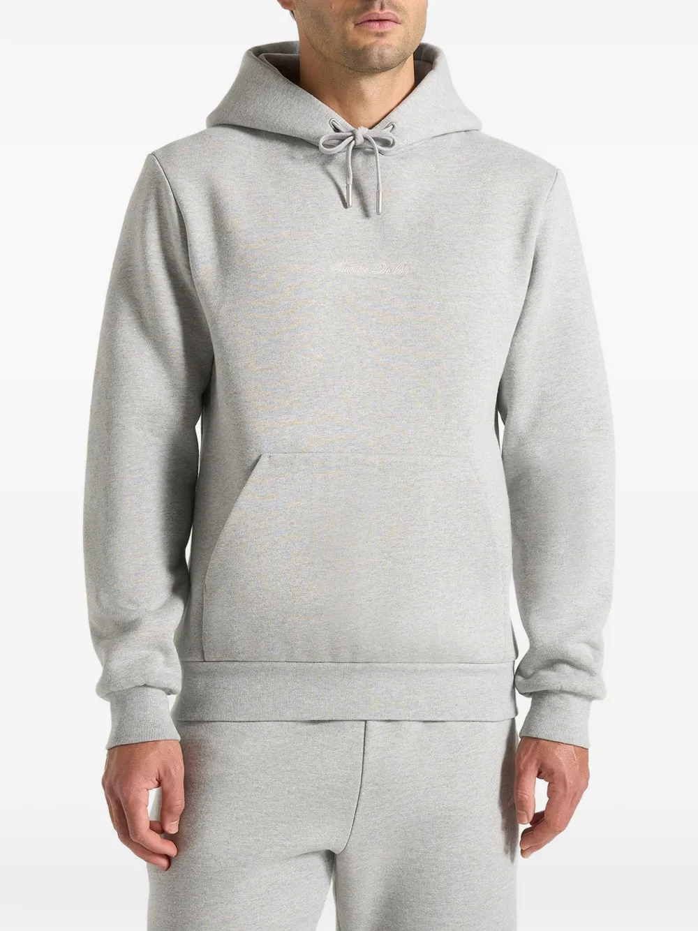 Manière De Voir Gustave kangaroo-pocket hoodie - Grigio