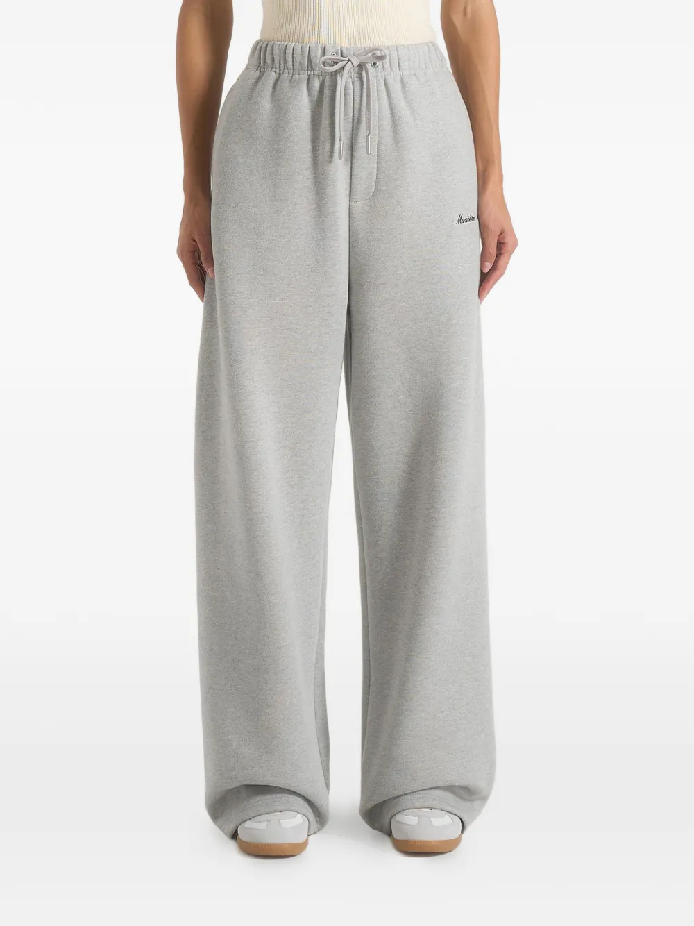 Manière De Voir Taylor logo-embroidered track pants - Grigio
