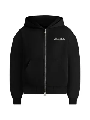 WACKO MARIA ブラック ジップアップパーカー WACKO MARIA/HEAVY WEIGHT ZIP HOODED SWEAT SHIRT（BLACK）［ジップ