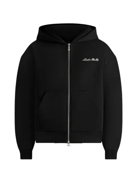 Manière De Voir hoodie ample zippé Zia à logo brodé noir