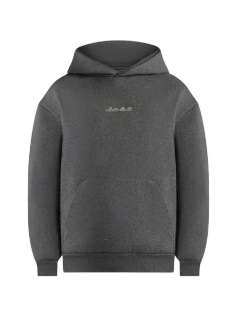 Manière De Voir S001 in charcoal grey signature relaxed fit hoodie