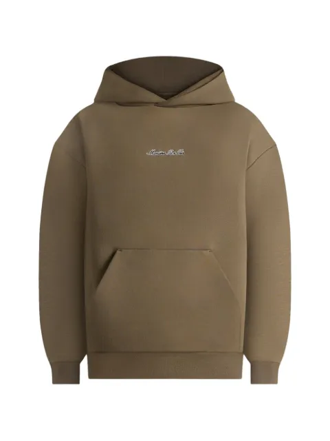 Manière De Voir JS001 in olive Signature relaxed-fit hoodie