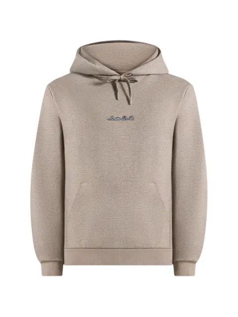 Manière De Voir JS004 in taupe Signature regular-fit hoodie
