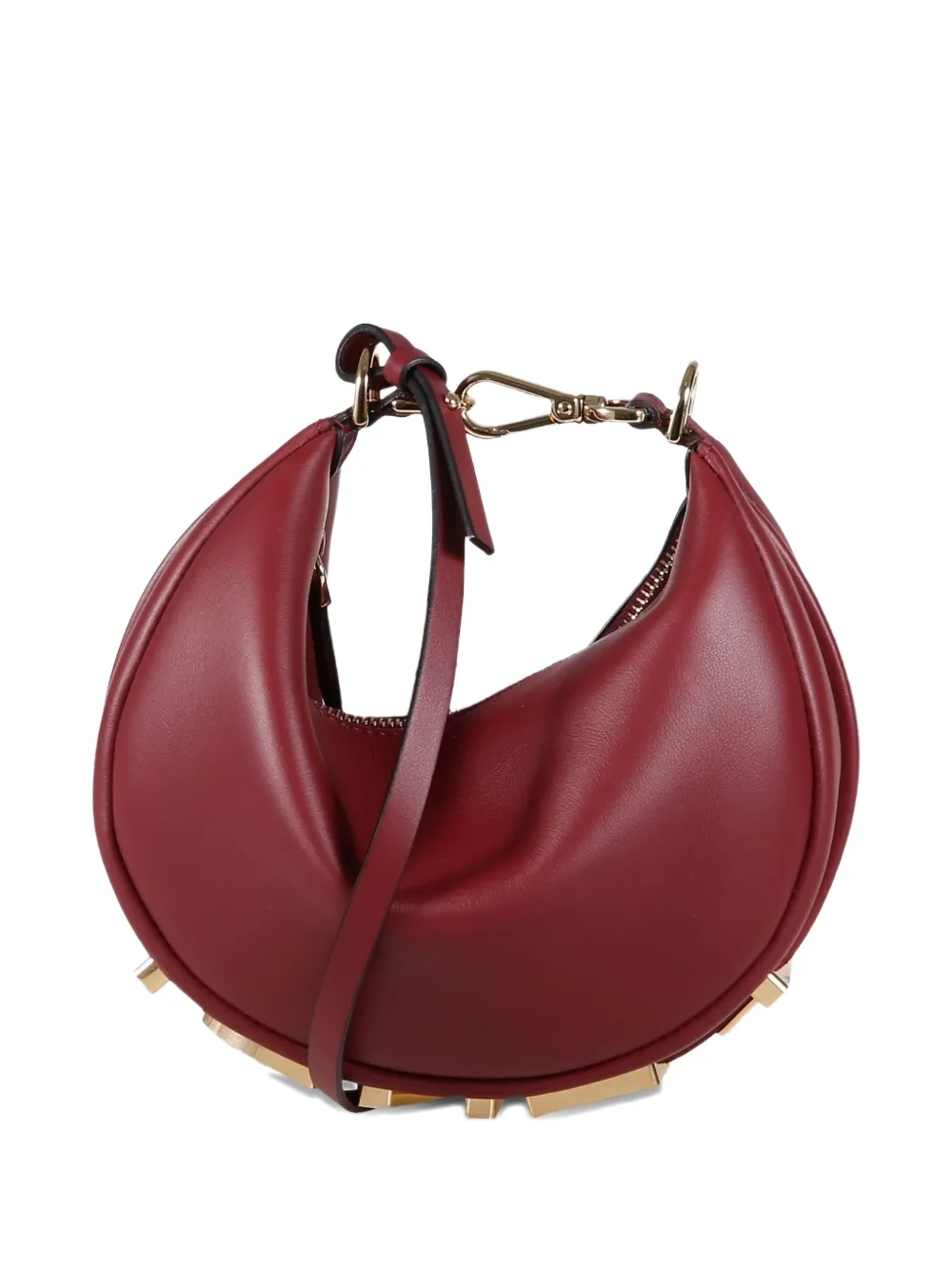 FENDI Fendigraphy logo shoulder bag - Rosso