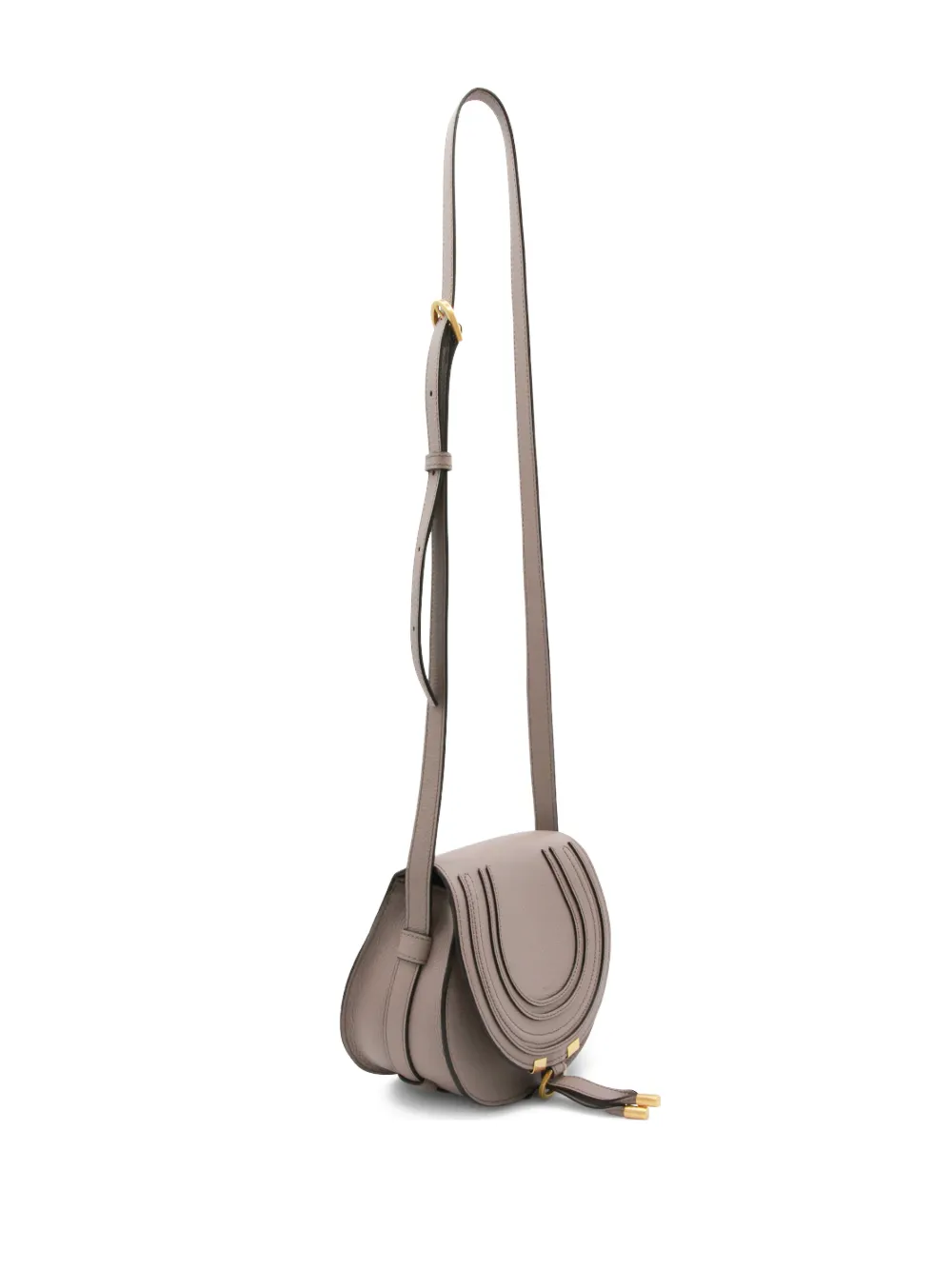  Chloé Small Marcie Curved Cross Body Bag - Purple 