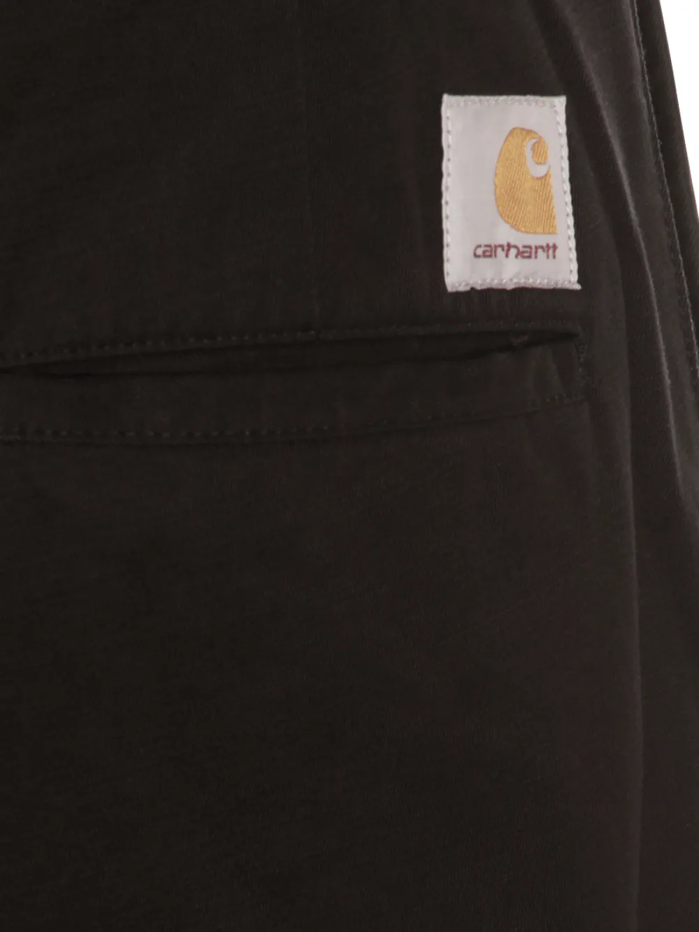 Carhartt WIP Broek met patch en knoop Zwart