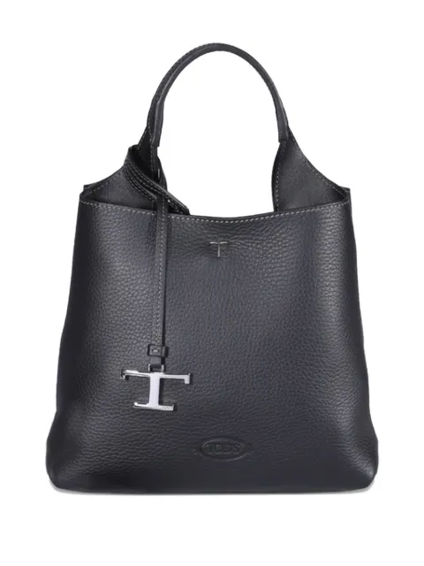 Tod's logo-charm leather tote bag