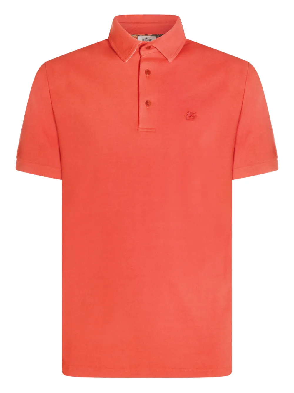 ETRO logo-embroidered polo shirt - Arancione