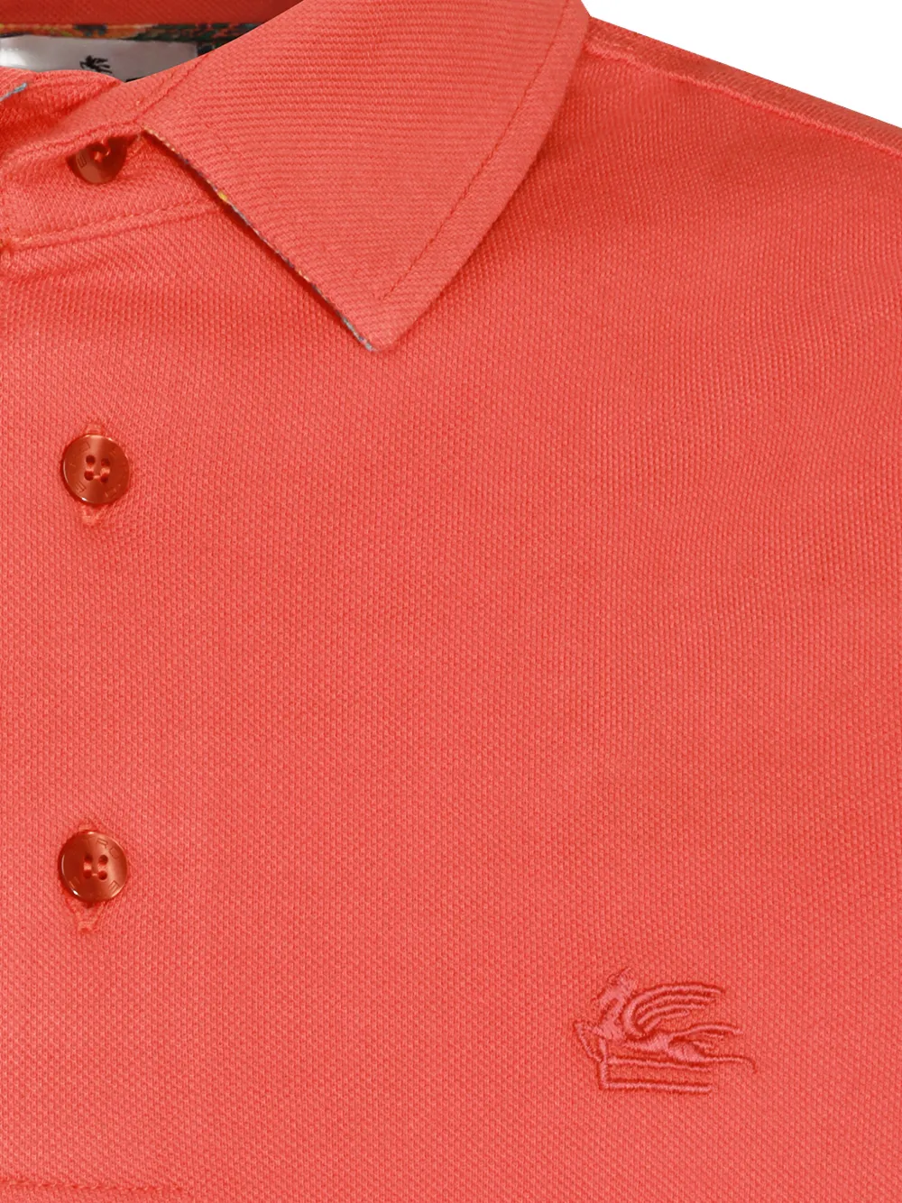 ETRO Poloshirt met geborduurd logo Oranje