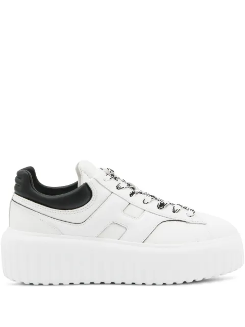 Hogan Platform Houndstooth-Lace Sneakers