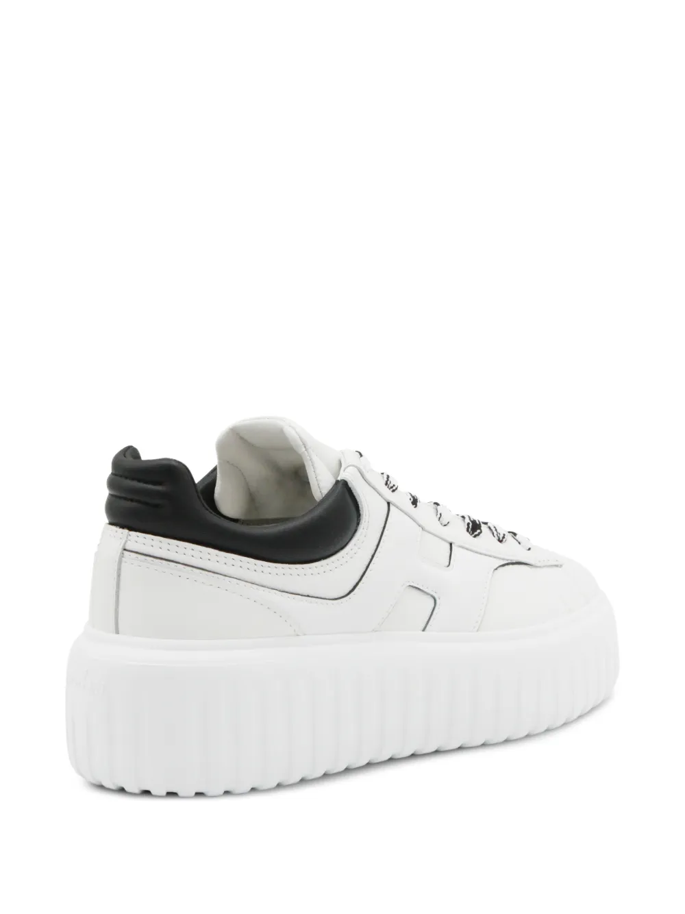 Hogan Sneakers met plateauzool en pied-de-poule print Wit