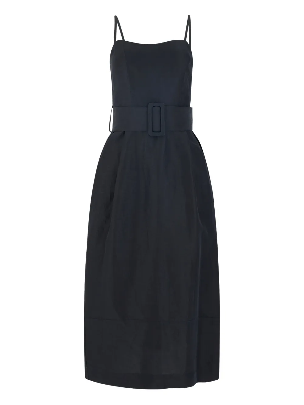 Rosie Assoulin Artichoke belted midi dress - Black