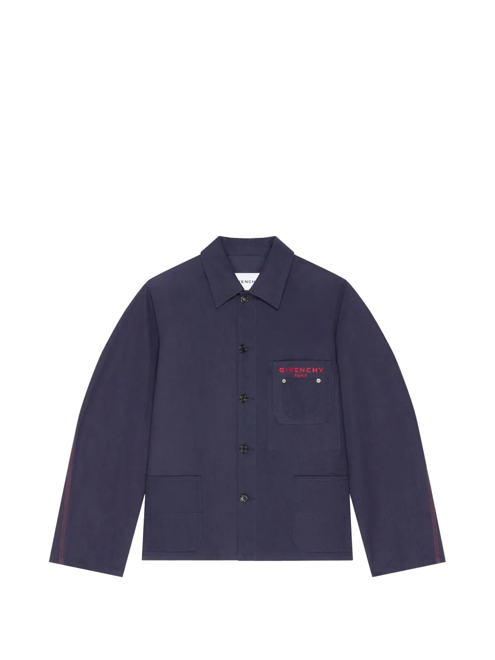 Givenchy Couture Seam button-up overshirt - Blu