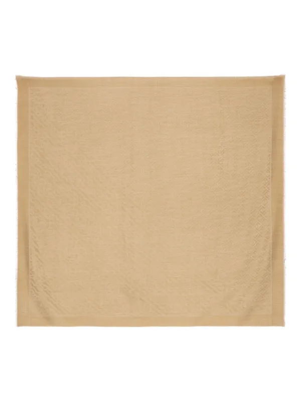 Fendi FF Pattern Scarf in Brown