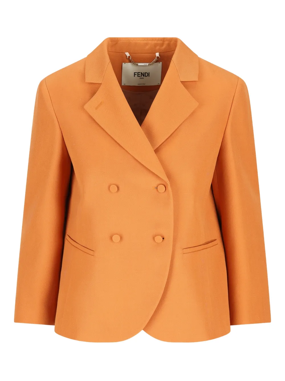FENDI blazer con doble botonadura | naranja | Image 1