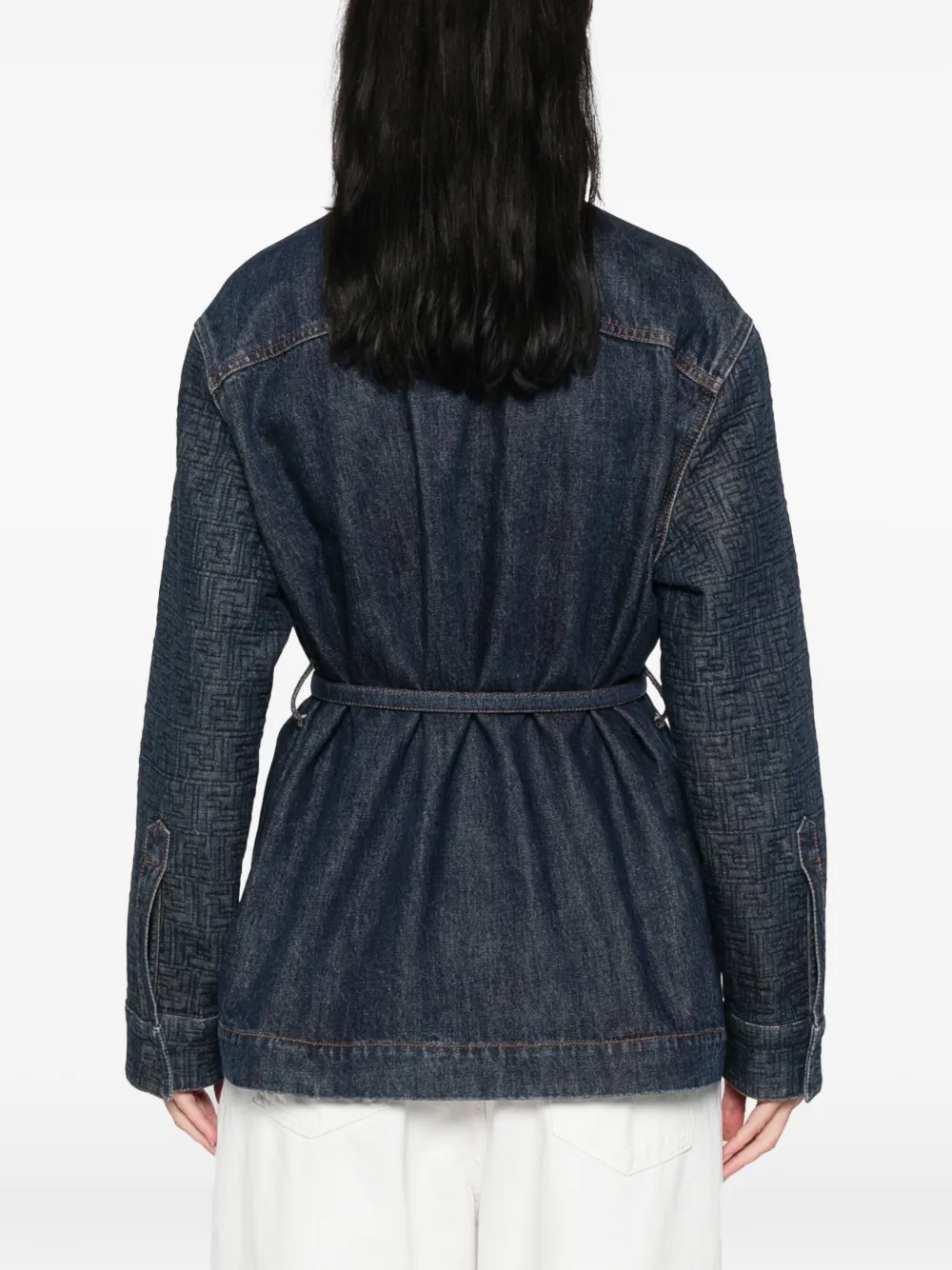 FENDI Denim Go-To jack Blauw