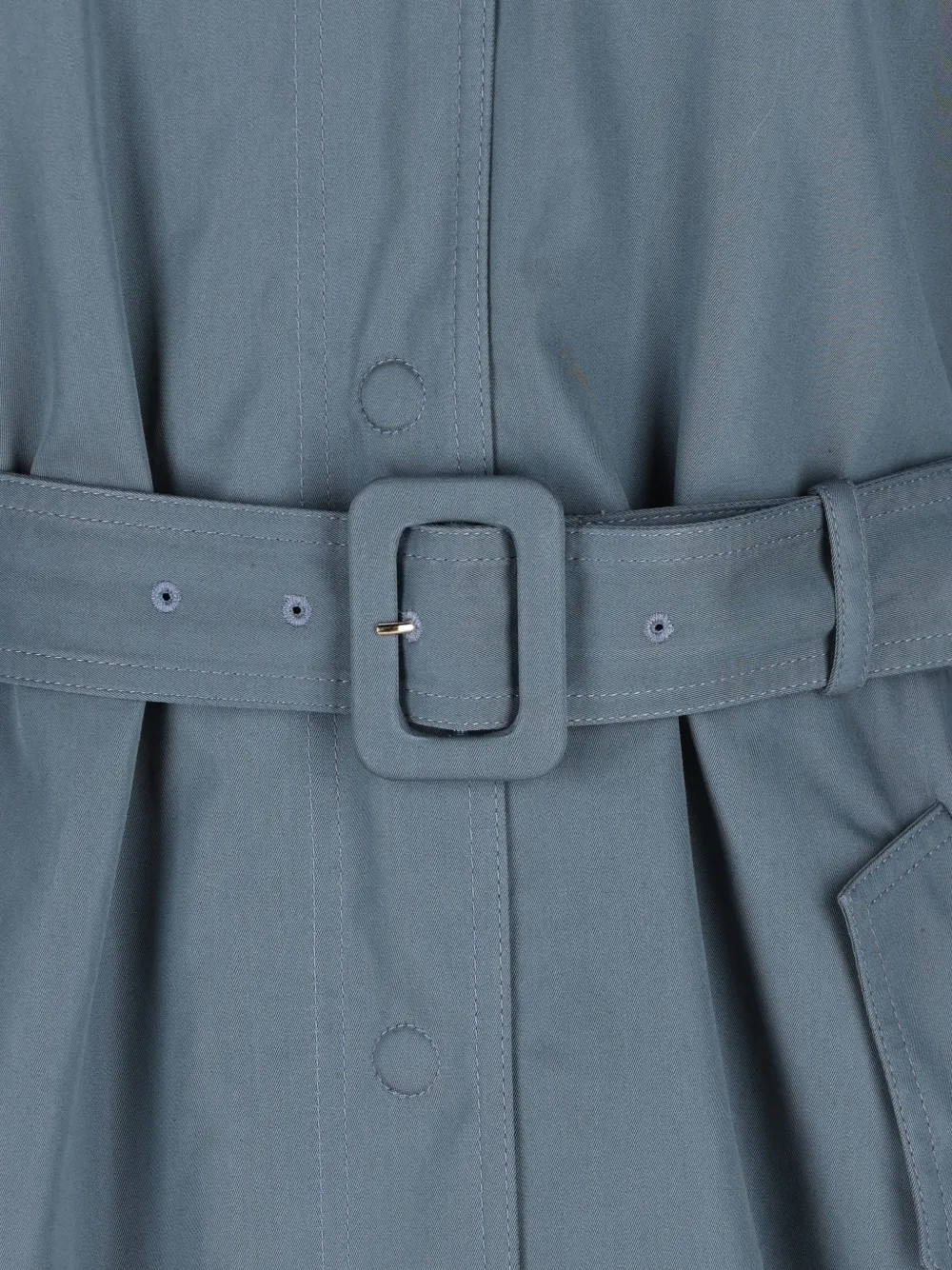  Fendi Double-belted Quilted Coat - Blue 