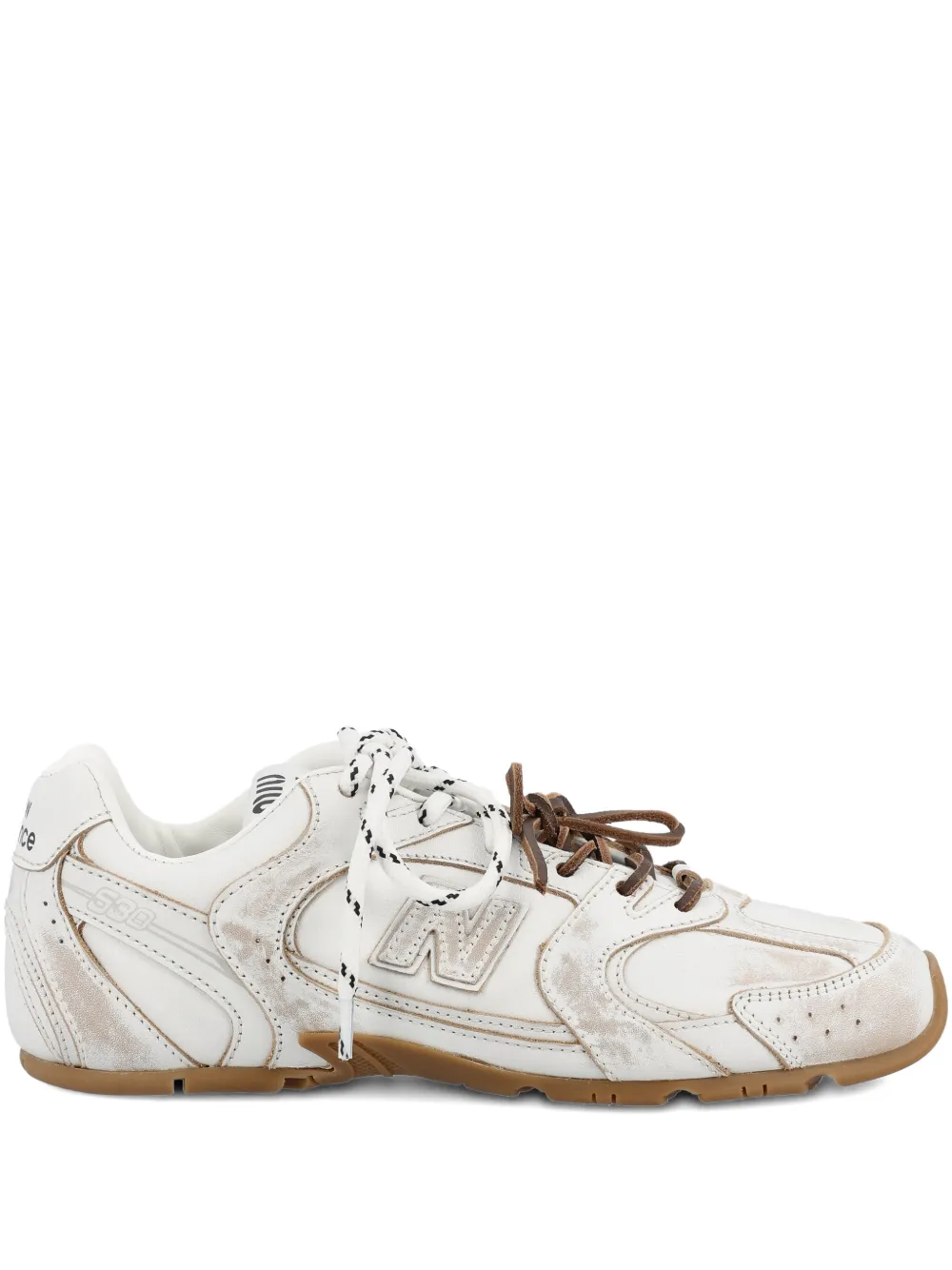 New Balance x Miu contrast laces trainers Wit