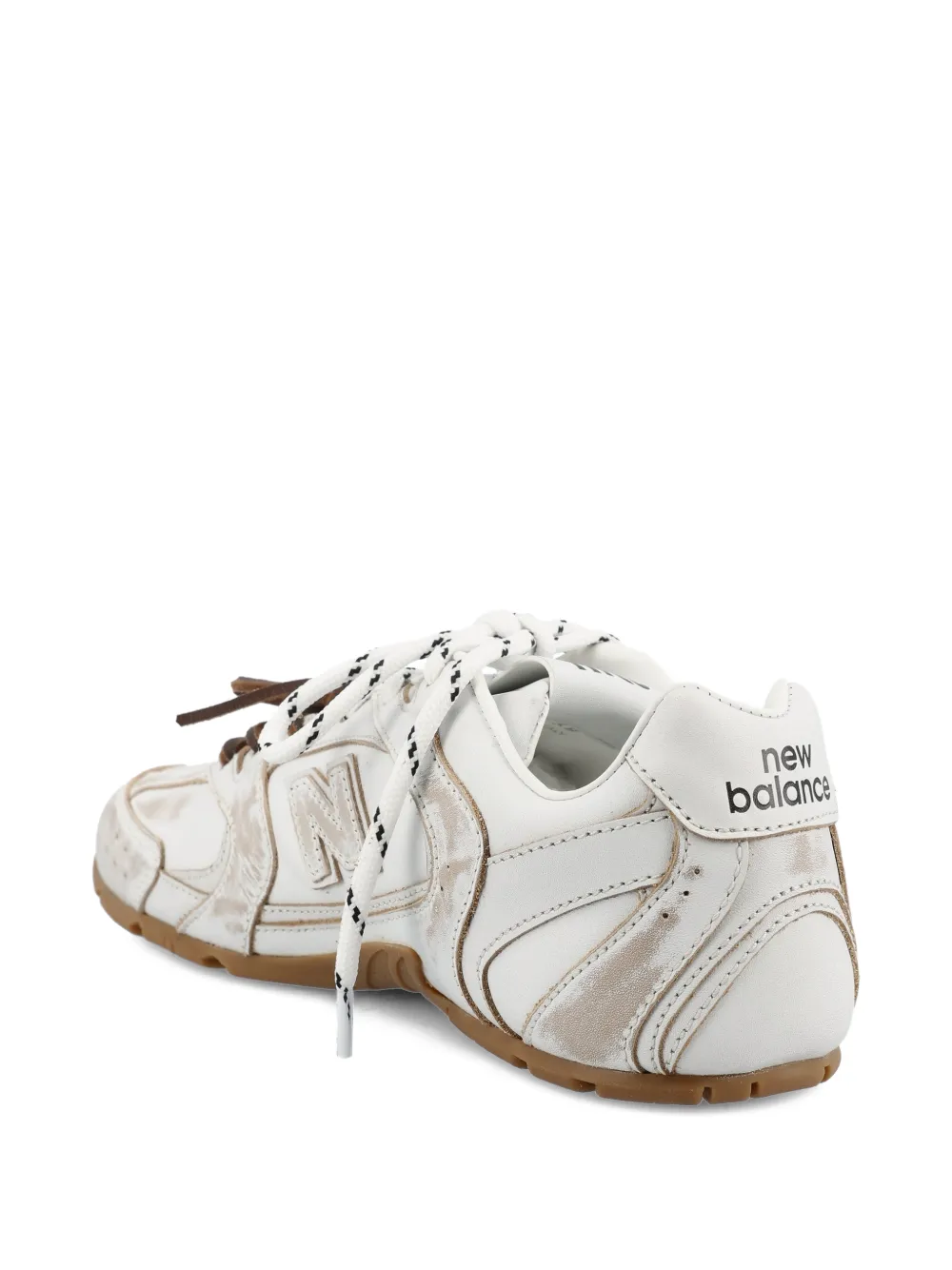 New Balance x Miu sneakers met contrasterende veters Wit