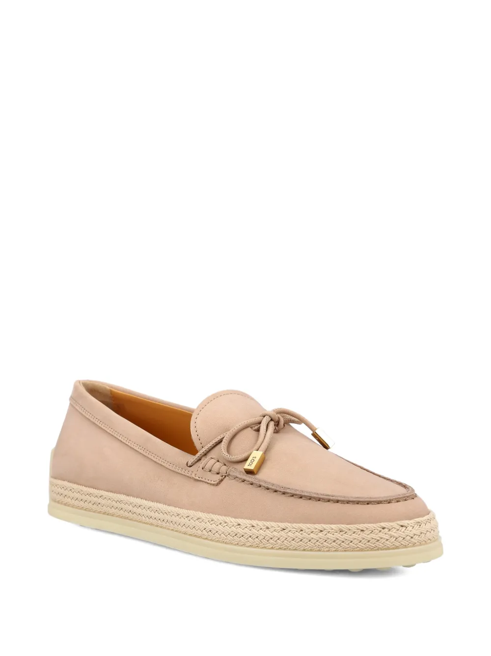 Tod's bow-detail loafers - Beige