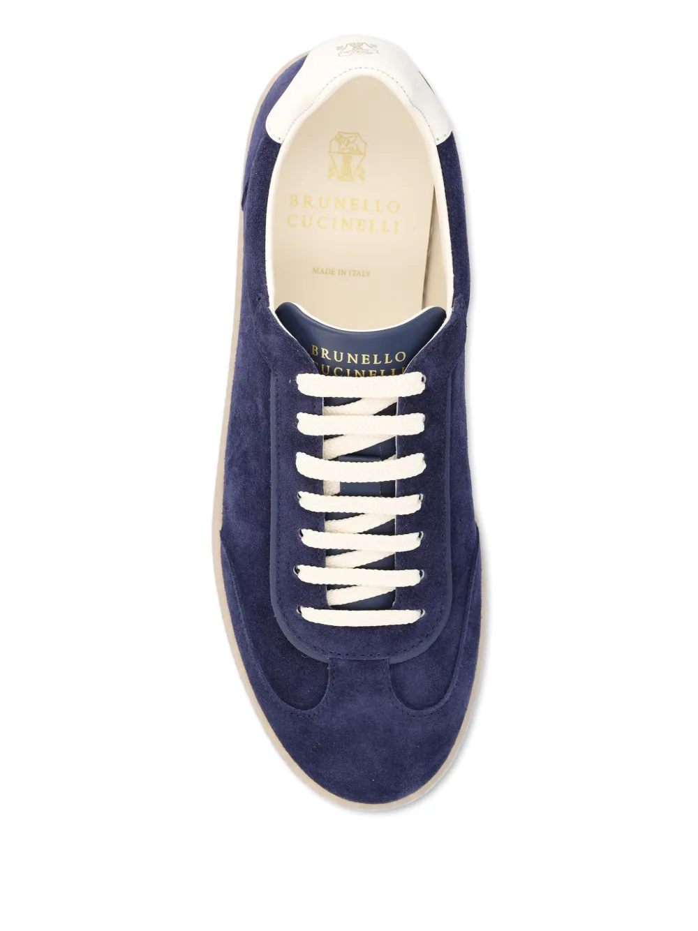 Brunello Cucinelli Suède low-top sneakers Blauw