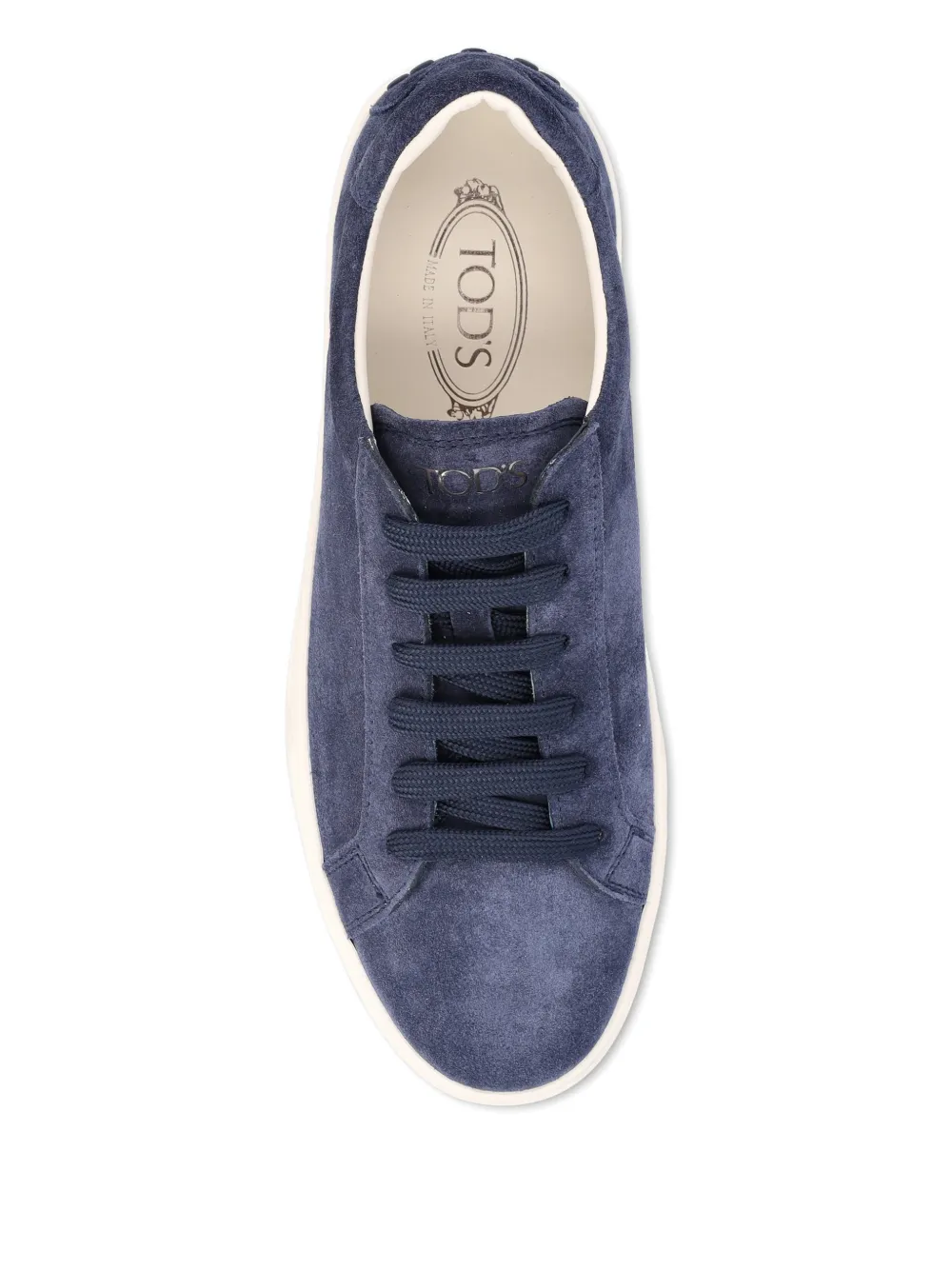 Tod's Suède sneakers met studs Blauw