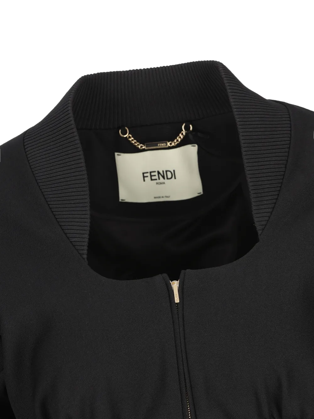FENDI ジップアップジャケット ブラック FENDI ジップアップ ジャケット | ブラック | FARFETCH JP