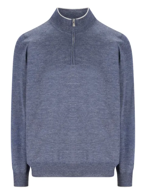Brunello Cucinelli zip-up high-neck sweater