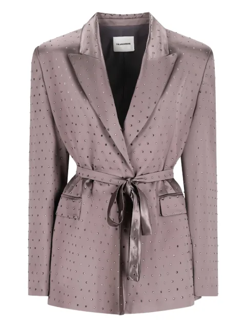 THE ANDAMANE crystal belted blazer