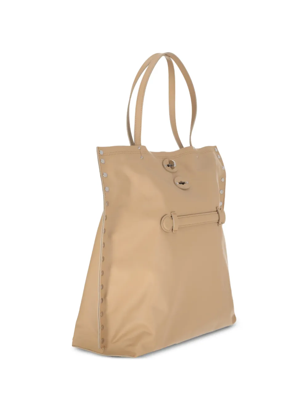 Zanellato Medium A'spasso shopper verfraaid met studs Bruin