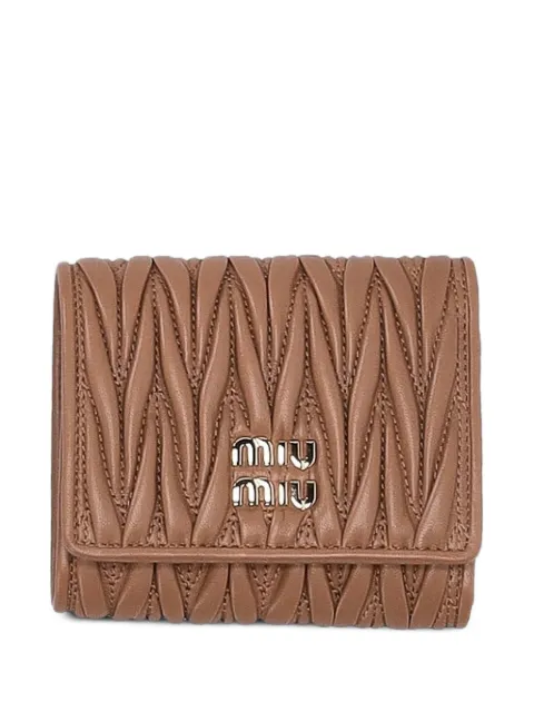Miu Miu logo-lettering wallet