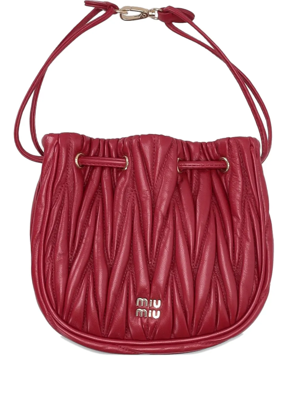 Miu Miu quilted leather mini bag - Rosso