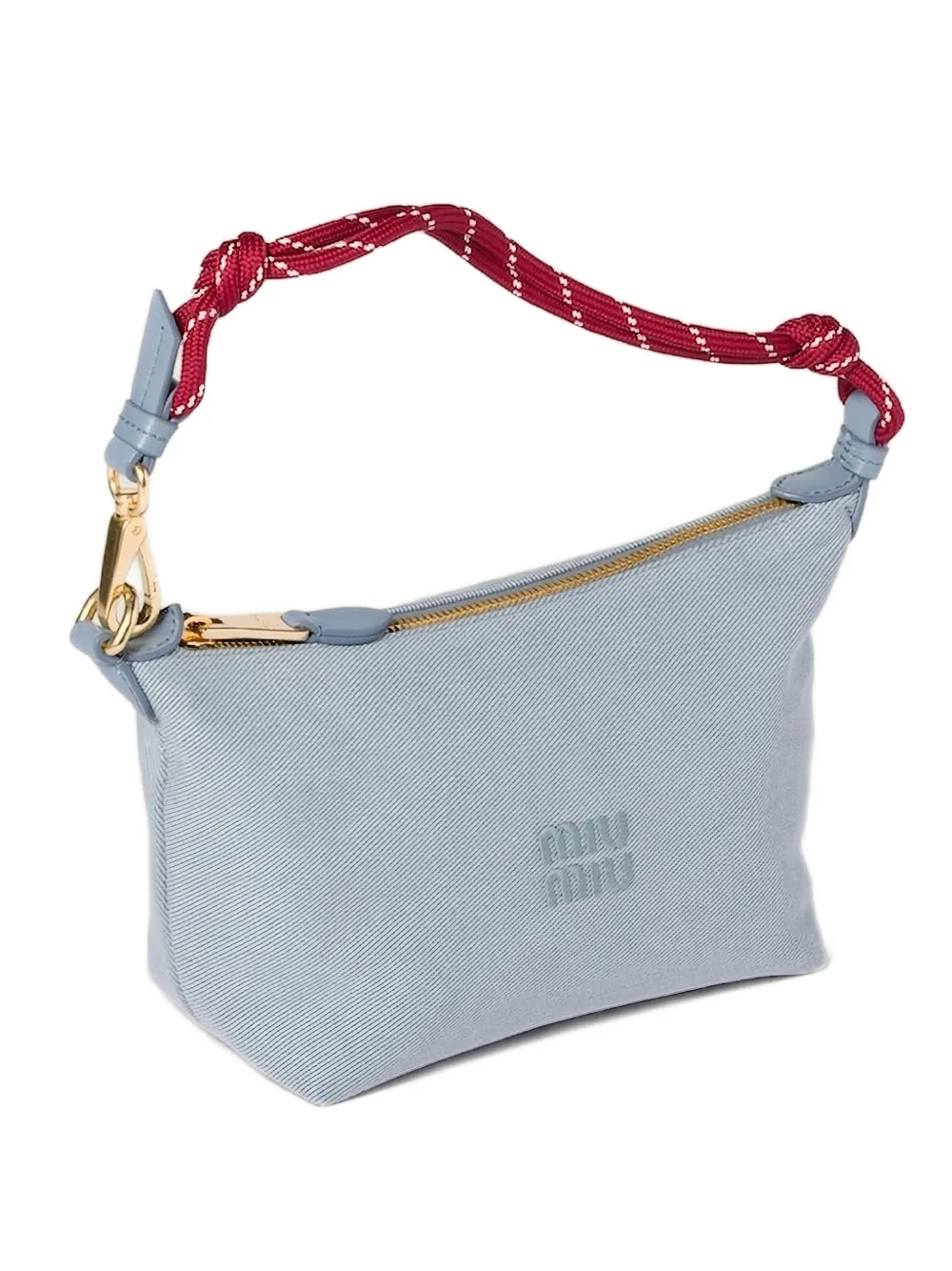 Miu Gabardine buidel Blauw