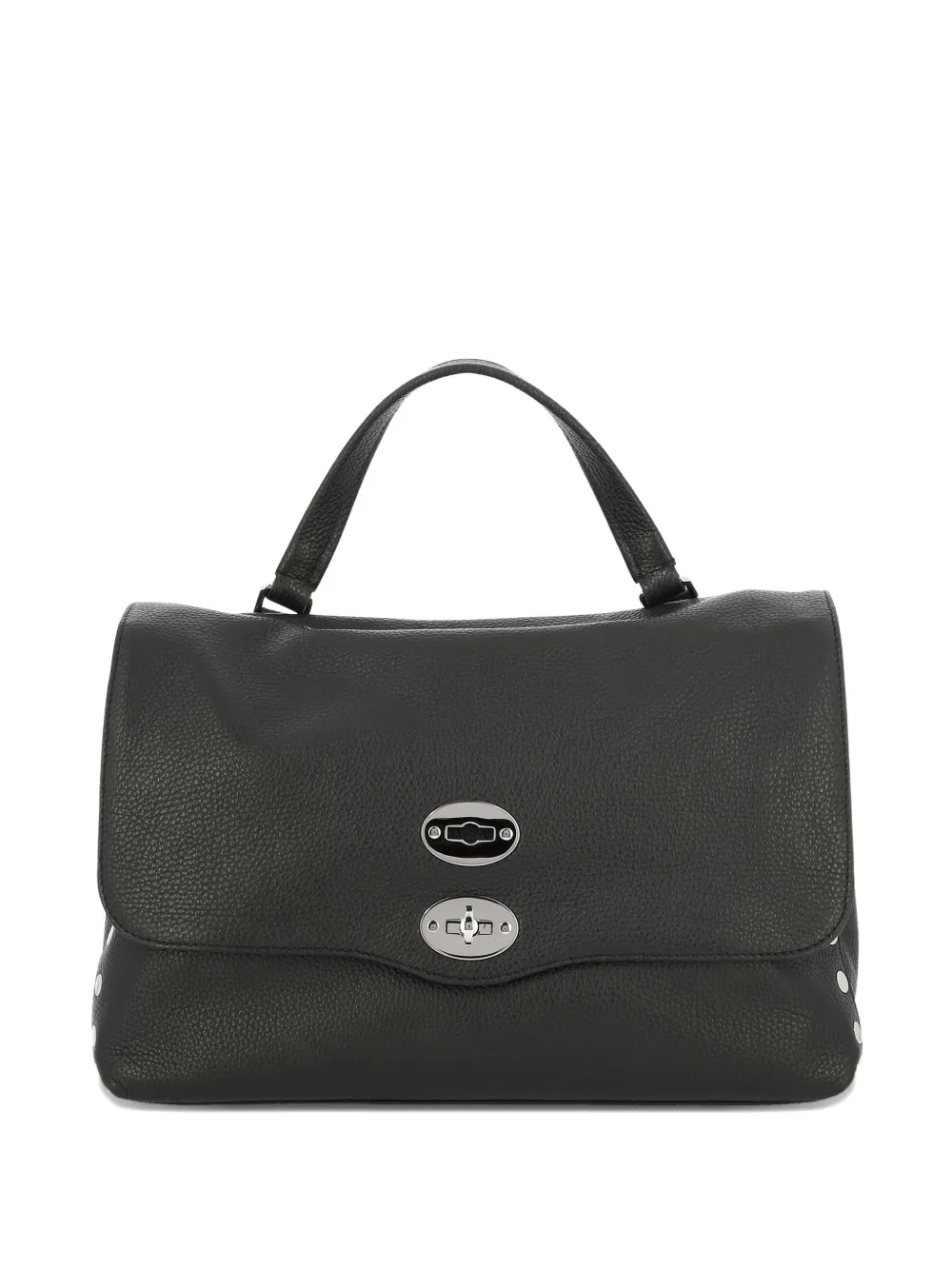 Zanellato Postina Daily stud-detail leather tote bag - Nero