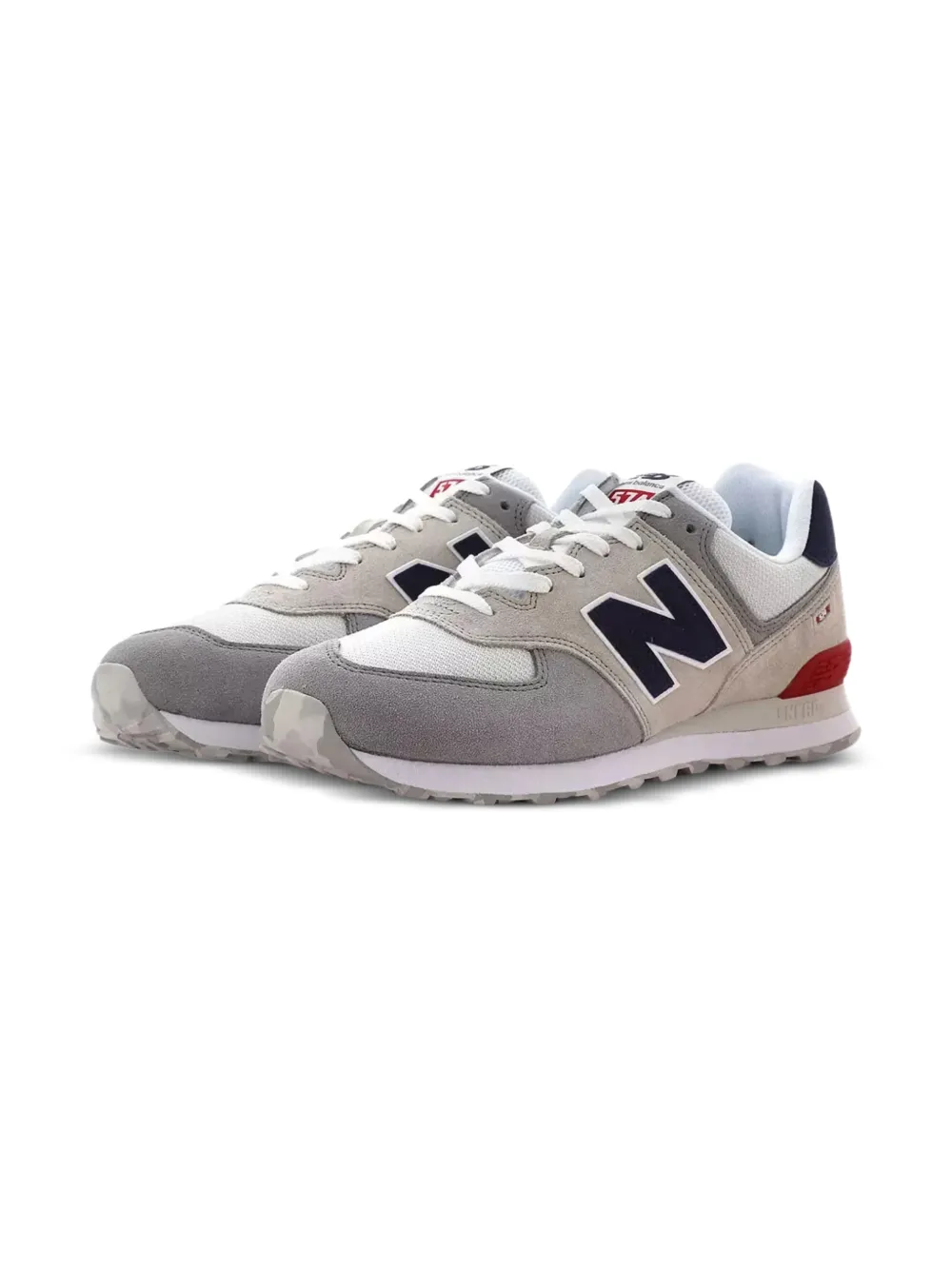 New Balance Kids 574 sneakers met colourblocking Grijs
