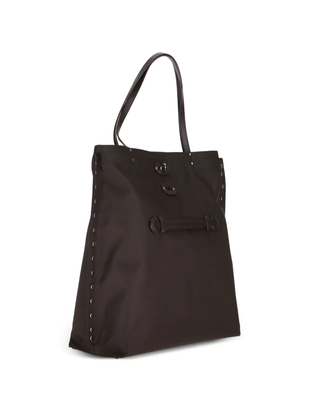 Zanellato A'Spasso shopper met ringlets Bruin