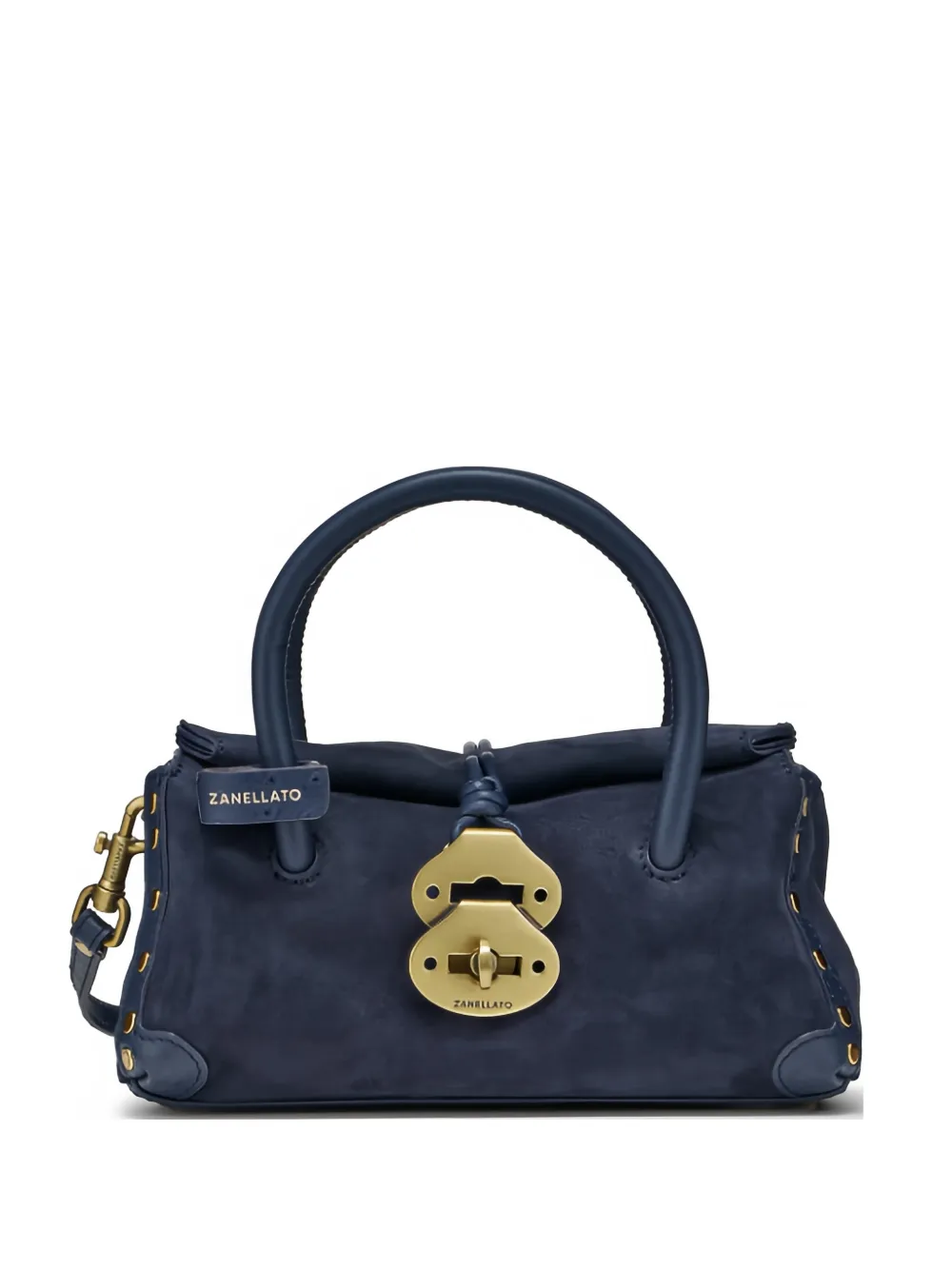 Zanellato baby Dotta® stud-embellished tote bag - Blu