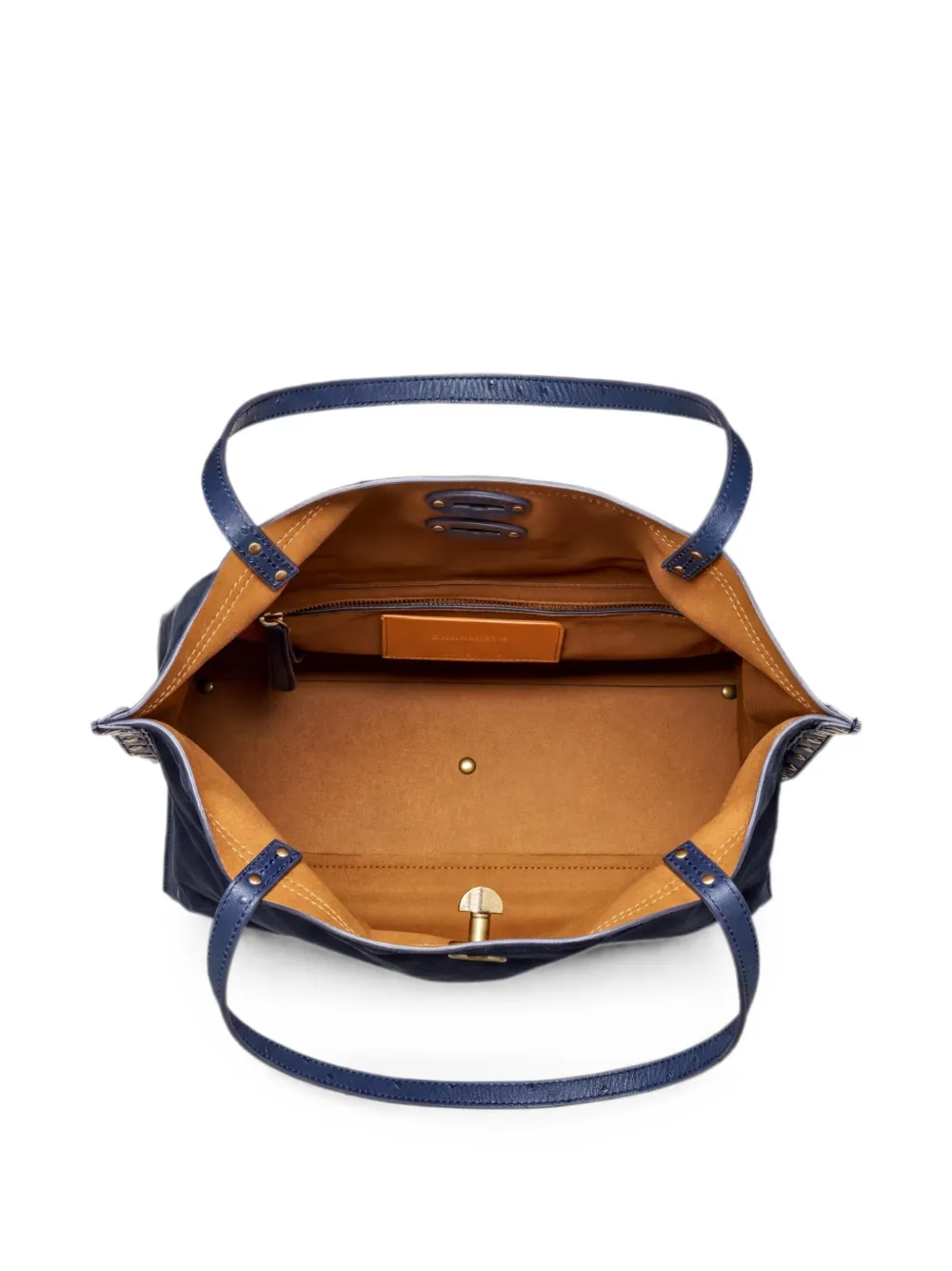 Zanellato A' Spasso shopper verfraaid met studs Blauw