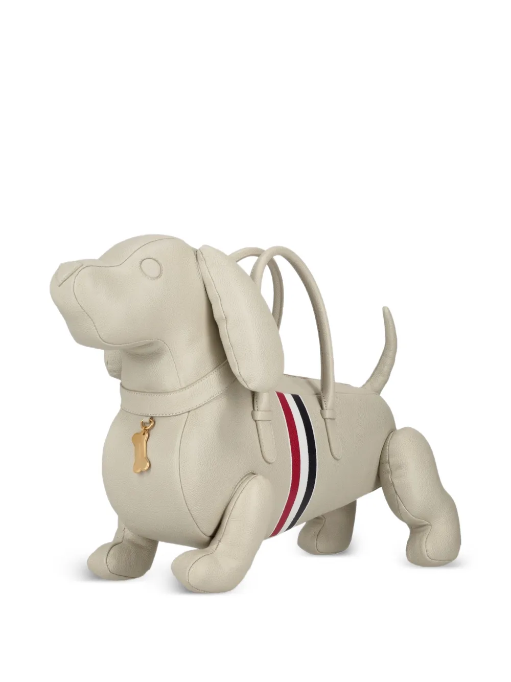 Thom Browne Hector shopper met RWB-streep Beige