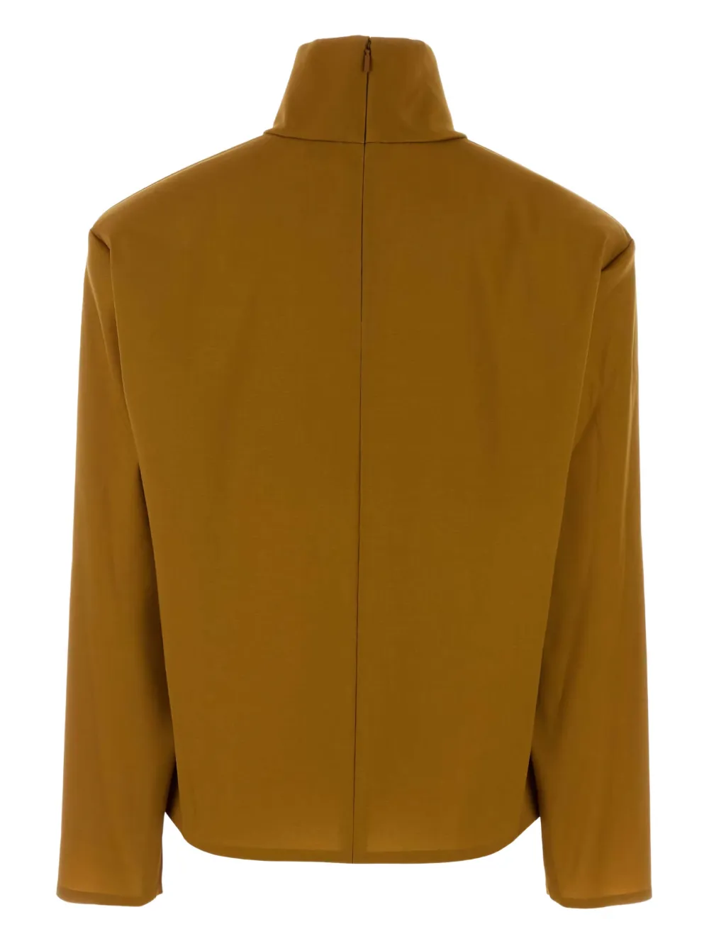 Saint Laurent mock-neck blouse - Bruin