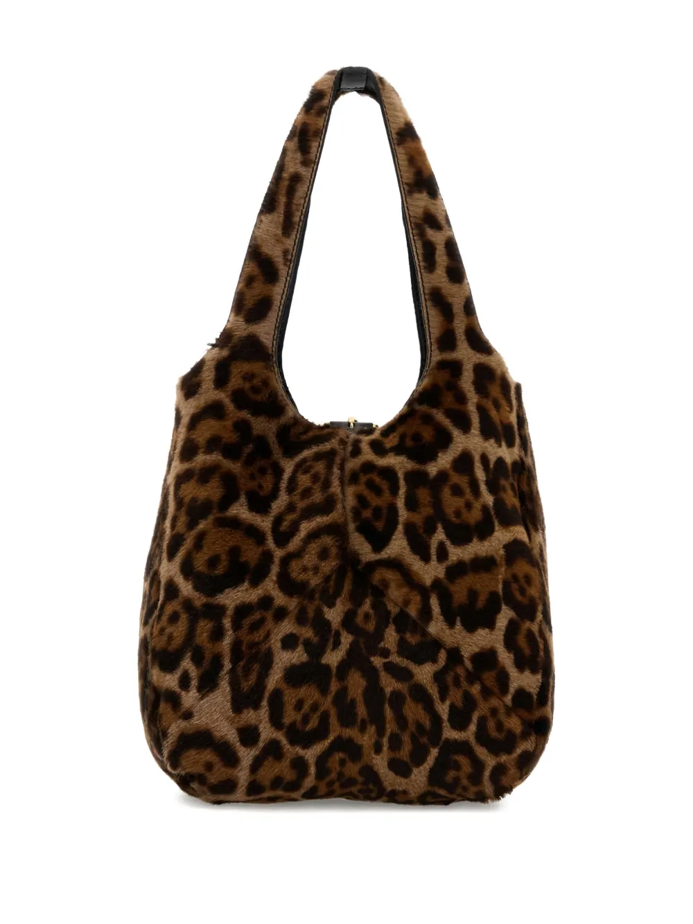 Chloé Balloon leopard-print shoulder bag - Bruin