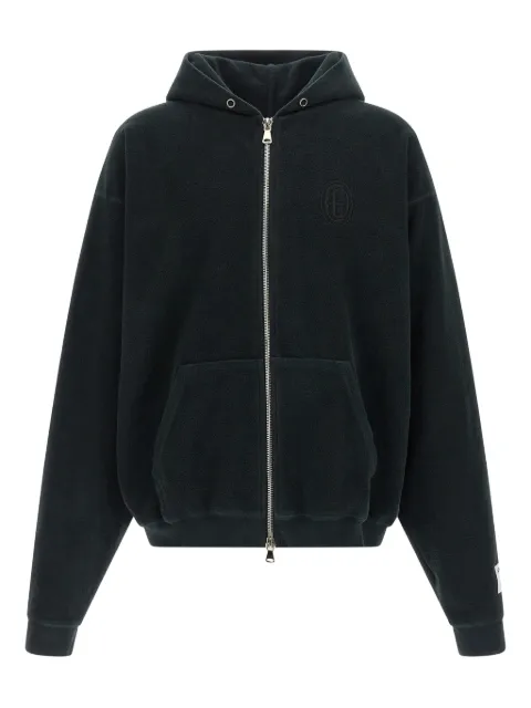 GALLERY DEPT. zip logo-embroidered hoodie