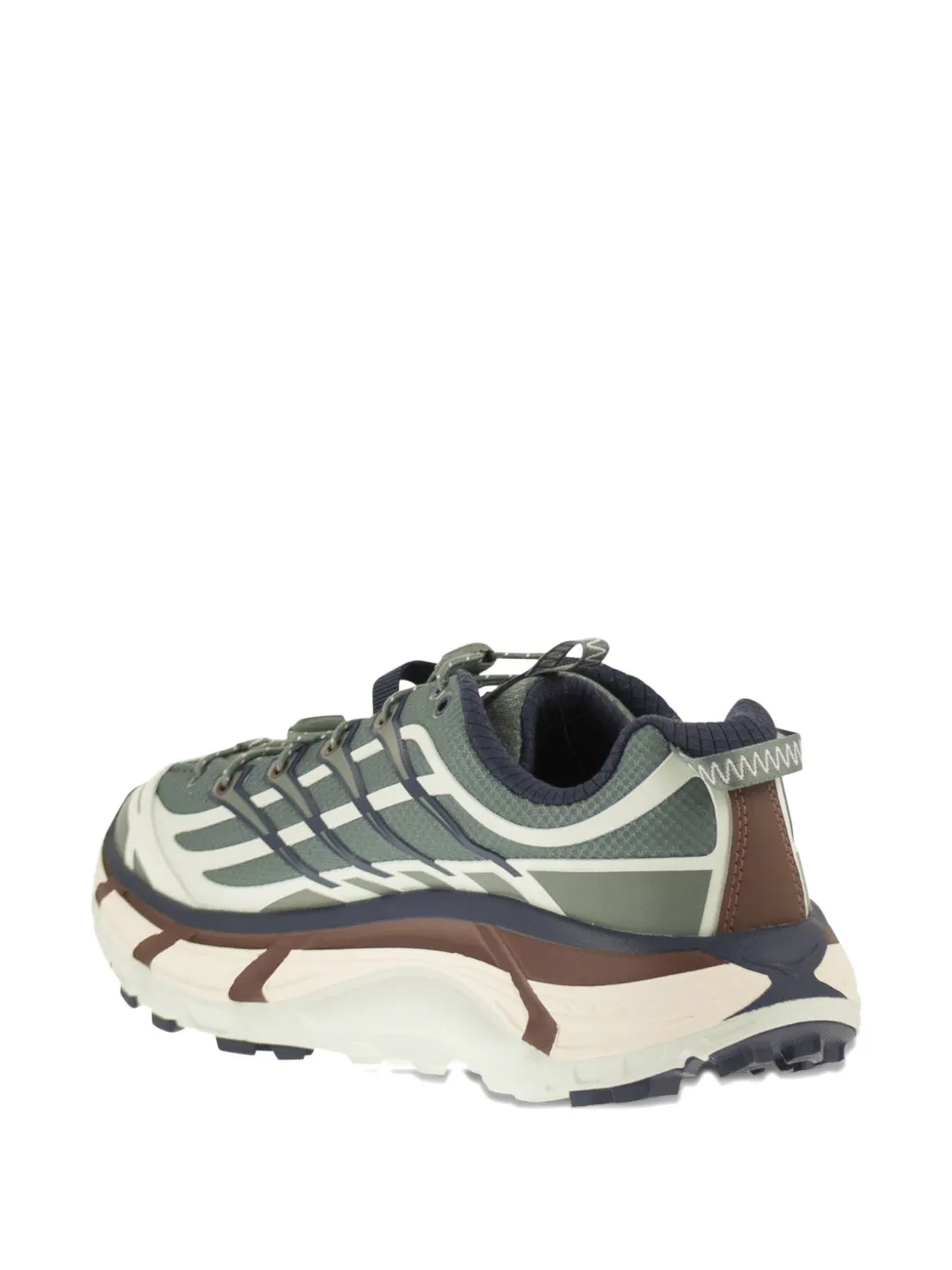 Hoka Gusseted Quick-lacing Sneakers In Green