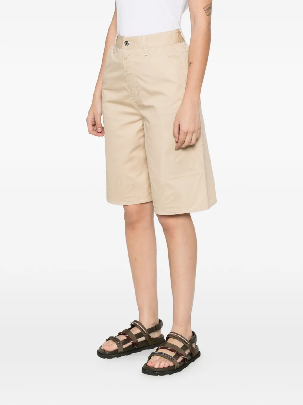 SANDRO Shorts met bloem-detail Beige