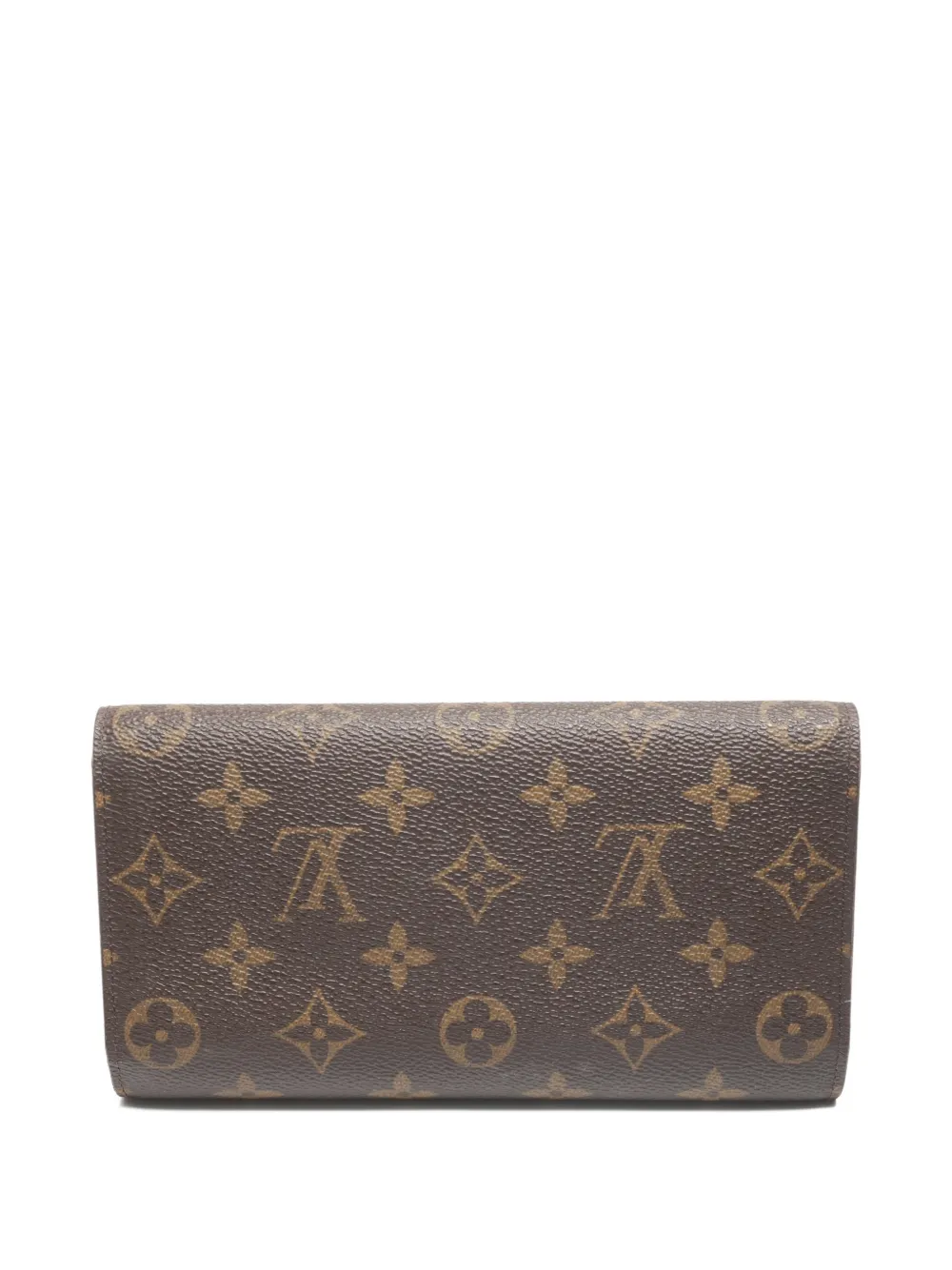 Pre-owned Louis Vuitton 2004 Porte Tresor International Monogram Wallet In Brown