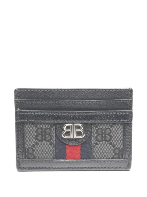 Balenciaga Pre-Owned logo-plaque hacker cardholder