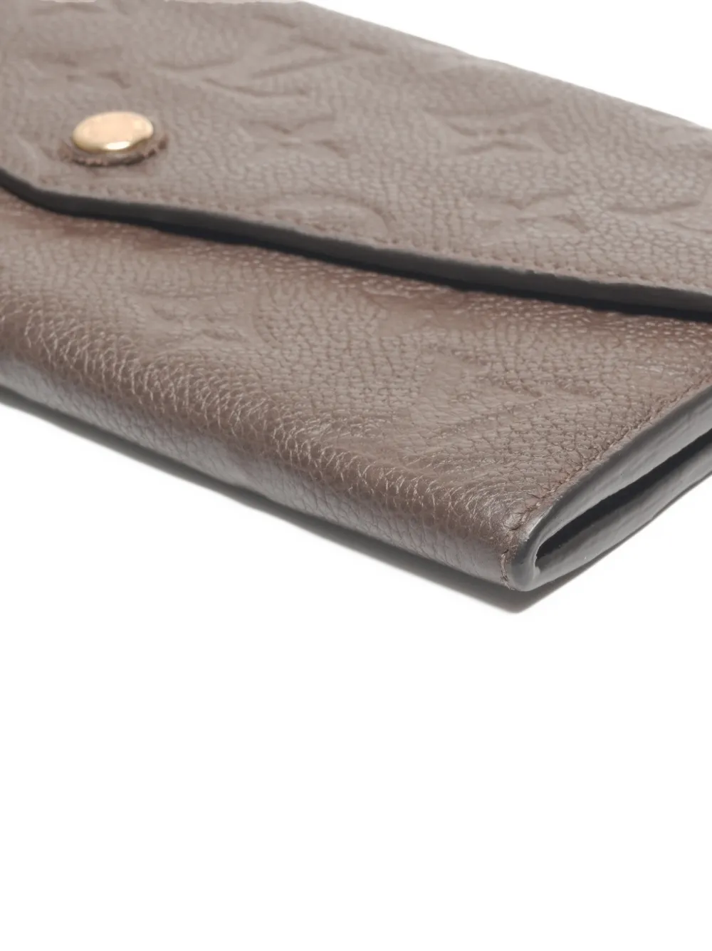 Pre-owned Louis Vuitton 2014 Curieuse Monigram Long Wallet In Brown