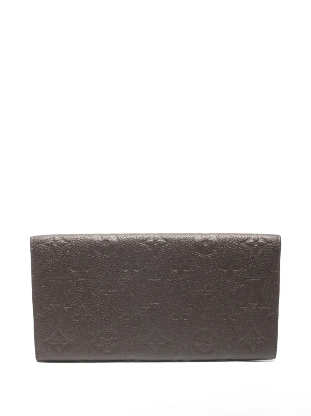 Pre-owned Louis Vuitton 2014 Curieuse Monigram Long Wallet In Brown