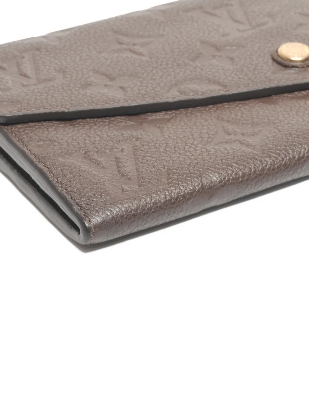 Pre-owned Louis Vuitton 2014 Curieuse Monigram Long Wallet In Brown